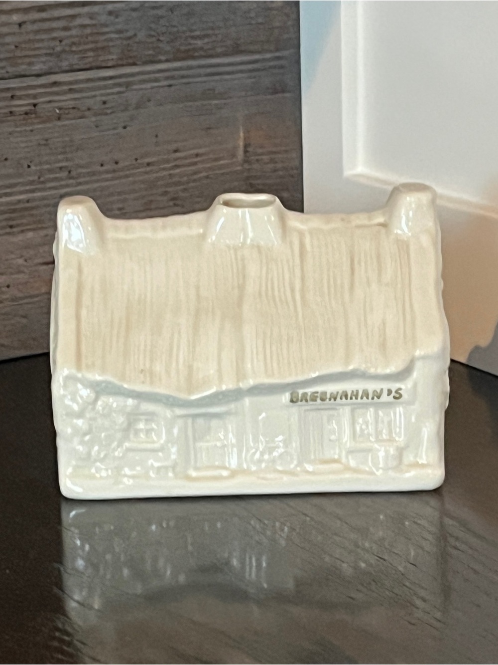 Signed Belleek Skelligs Lane Votive Candle Holder